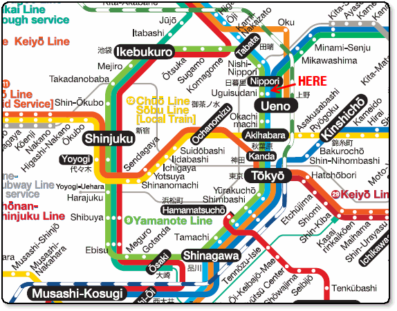 ueno railway map